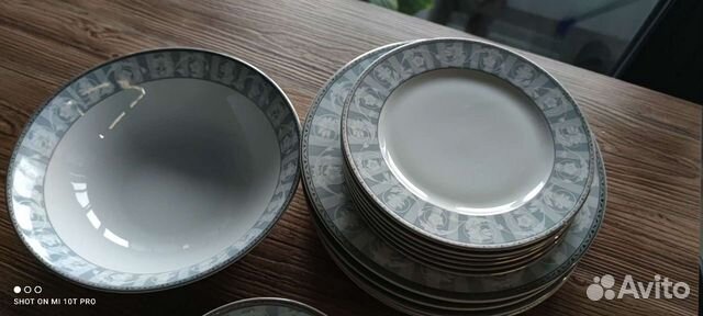 Набор столовой посуды без суповых, на 6 персон