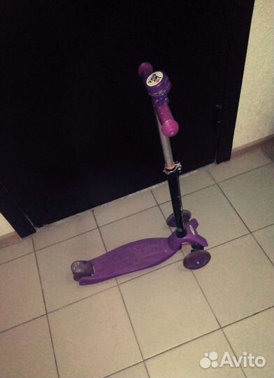 Самокат детский трехколесный бу