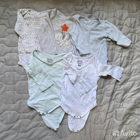 Одежда пакетом для девочки 74 86