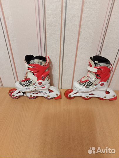 Роликовые коньки детские, размер стельки 16см