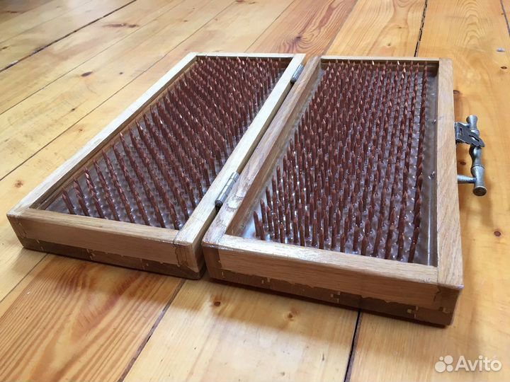 Складные доски садху с медными гвоздями дубовые