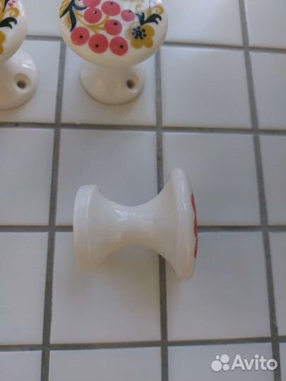 Ручки керамические мебельные ретро