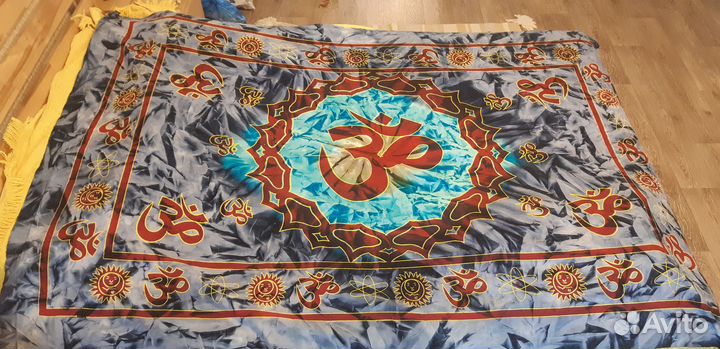 Покрывало / полотно индийское с ом