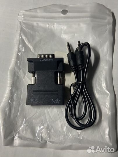 Hdmi-VGA мини адаптер конвертер с аудио