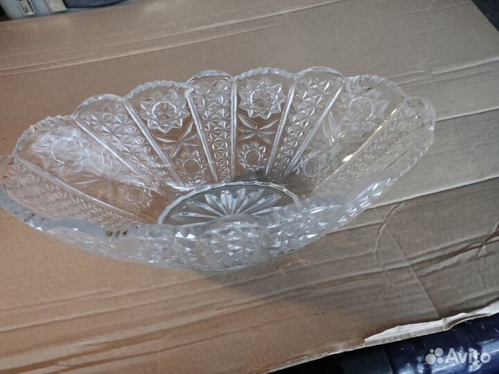 Салатник хрустальный