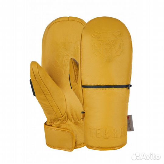 Варежки terror - leather Brown