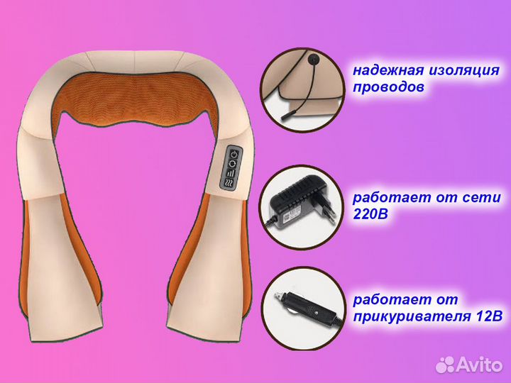 Универсальный массажер для шеи, спины, ног, ягодиц