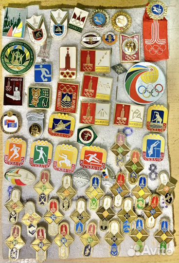 6 - Значки спорт :Олимпиада 80 и другие