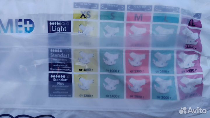 Памперсы для взрослых 2 размер