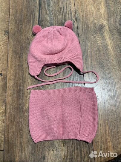 Шапка детская вязанная демисезонная