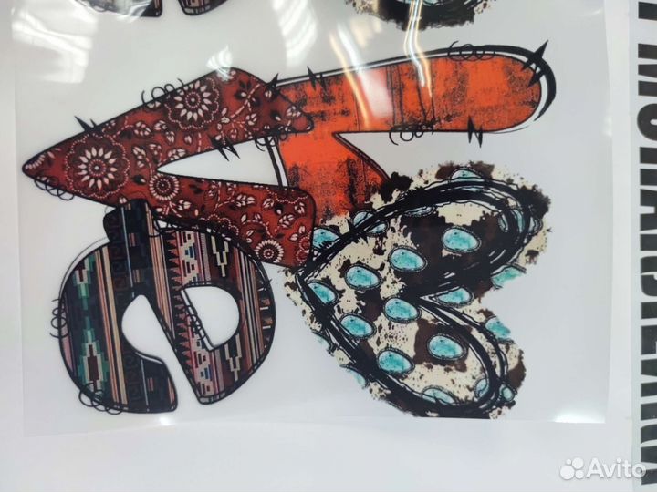 Термотрансферная наклейка для любых видов тканей