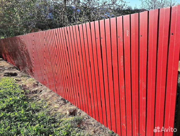 Забор из профлиста в наличии и под заказ Н-60 х 845