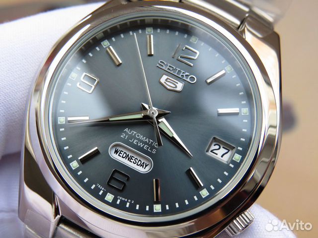 Часы Seiko (Сейко) 5 Day Date Gray Dial купить в Москве | Личные вещи ...