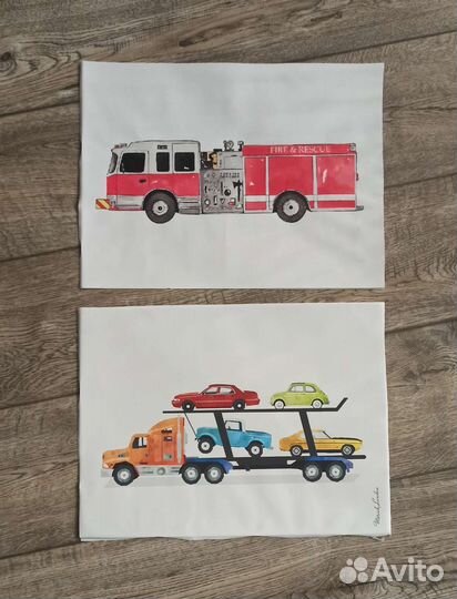 Постеры на холсте 2 шт