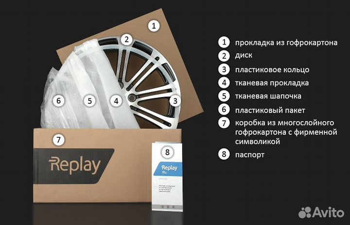 Replay NS171 7,5х18 5/114,3 ет50 66,1 BKF