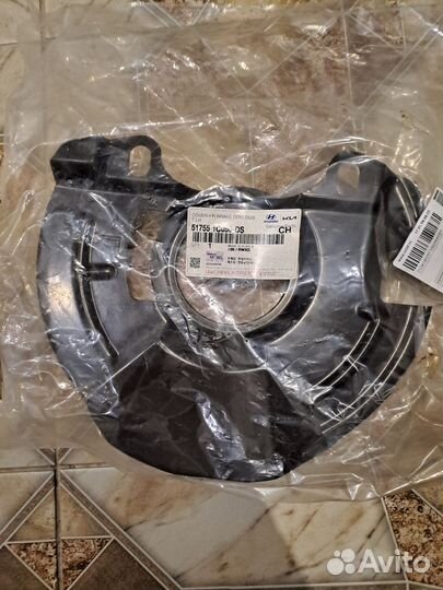 Щиток тормозного диска hyundai getz