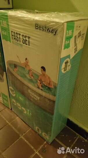 Бассейн Bestway Fast Set 57376, 396х84 см