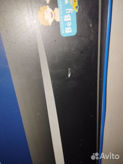 Детская кровать машинка с матрасом бу