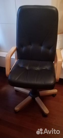 Кресло руководителя натуральная кожа
