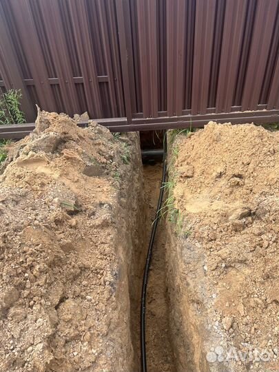 Копка траншей вручную