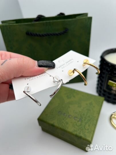 Серьги Cartier гвоздь