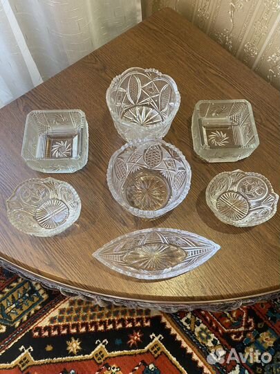 Хрустальная ваза. конфетница,салатница