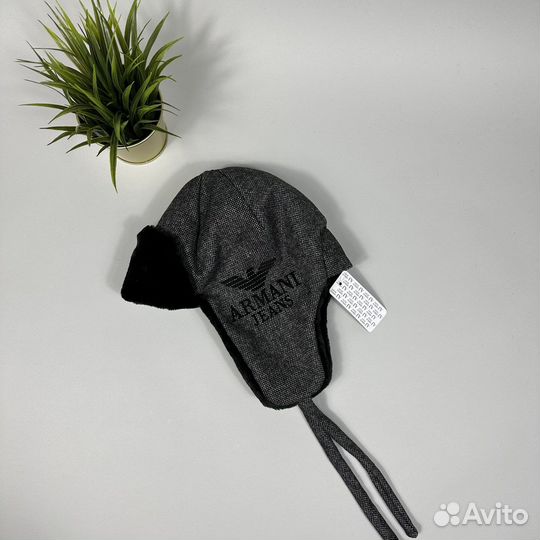 Шапка ушанка Armani jeans