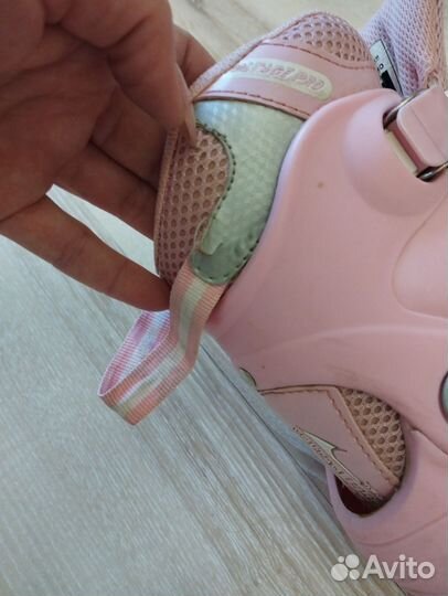 Роликовые коньки раздвижные размер 35-38