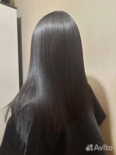 Кератиновое выпрямление волос