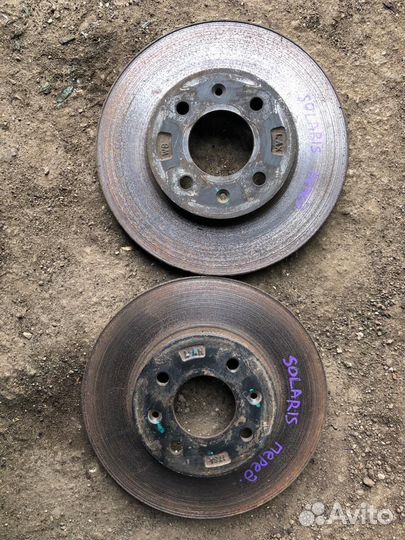 Диски тормозные передние Rio Solaris