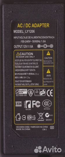 Блок питания для ноутбука AC / DC adapter LY1206