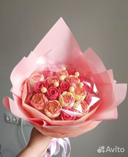 Пионы из шоколада