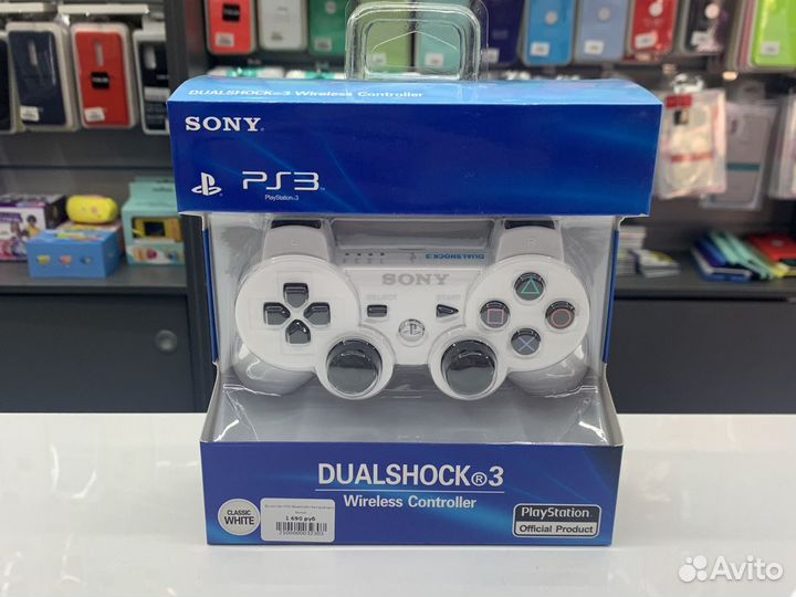 Джойстик PS3 черный controller white белый