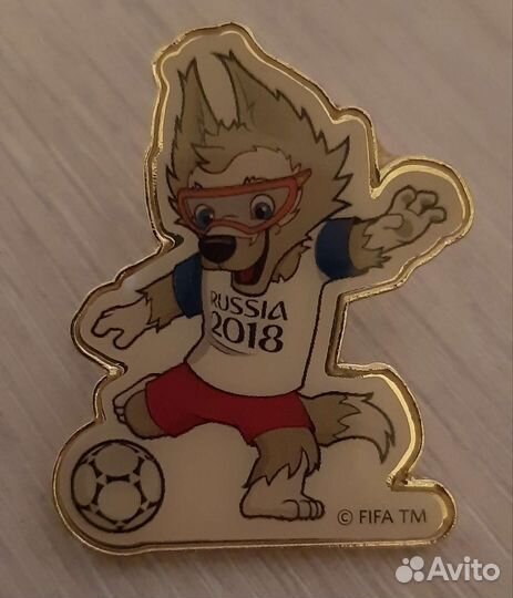 Значок Забивака к Чемпионату мира по футболу 2018