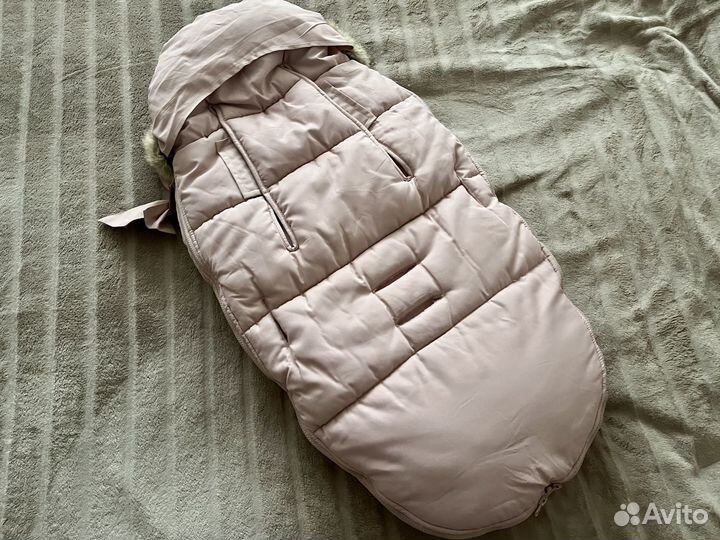 Зимний конверт elodie details в коляску розовый