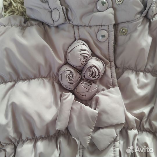 Комбинезон зимний для девочки рост 80-86