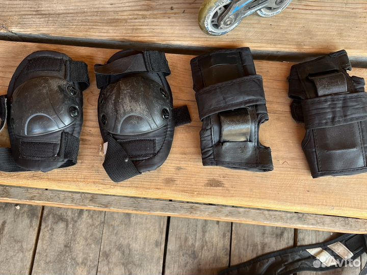 Роликовые коньки детские с защитой