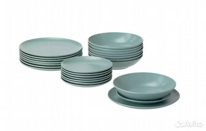 Färgklar фэргклар икеа сервиз 24 предмета