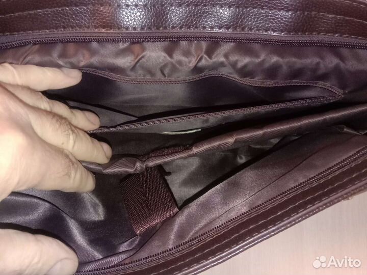 Мужской кожаный портфель новый