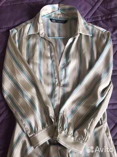 Платье рубашка zara