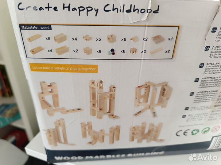 Wood marbles building конструктор горки с шарикои