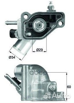 Термостат интегрированный TI592 Mahle/Knecht