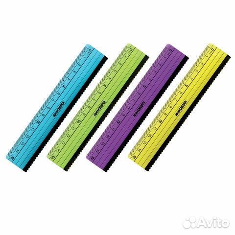 Линейка пластик 15 см юнландия 