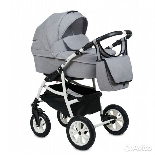 Коляска 2в1 Alis berta be 05 (св.серый)