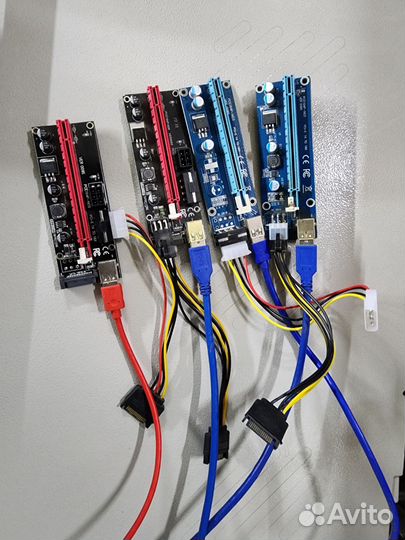 Райзер pci e 3.0 -6pin -1шт