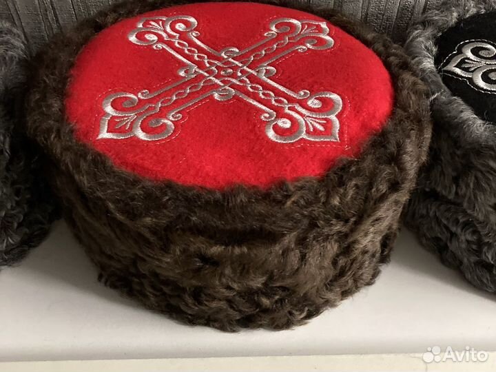 Кубанка казачья из кусочков каракуля