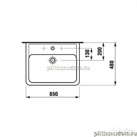 Laufen Pro A 8.1895.3.000.104.1 раковина 65х48