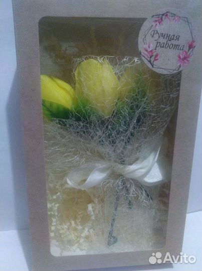 Букет цветов из мыла