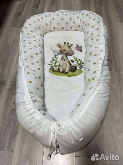 Кокон для новорожденных с кокосовой вставкой