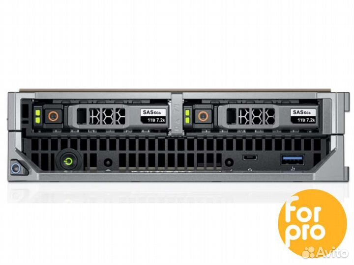 Лезвие dell M630 2xE5-2670v3 256GB, H330